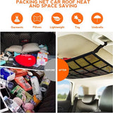 Bagagenet auto, bagagenet, autodak, bagagenet camper, auto plafondnet, auto campingaccessoires, bagagenet auto met instelbaar, voor de meeste voertuigtypen 80 x 55 cm
