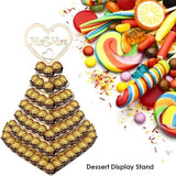 Hartvormige displaystandaard, middenstuk, perfect voor feesten, bruiloften en snoepbar, houten chocolade-tentoonstellingsstand, bruiloftsfeest, decoratie, 7 lagen