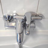 eengreepsarmatuur "Piccolo" - hoogwaardige messing behuizing - verchroomd / eengreepsmengkraan / badkraan / douche-armatuur / bidetkraan / wastafelarmatuu