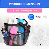 Mesh Shower Caddy Basket/Hanging Portable Shower Tote Bag Mesh Shower Basket - Toiletry Bag Transparent Tote Bag Organiser Toiletry Bag for Hanging - For Women, Women