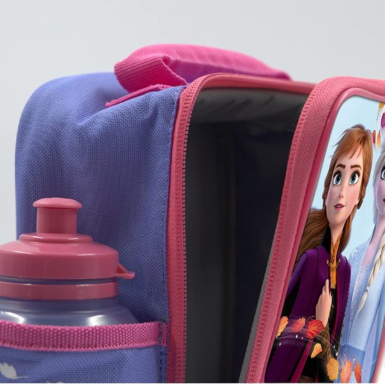 FROZEN 2 - Lunchbox set met waterfles, voedselcontainer voor kinderen, koeltas, lunchbox