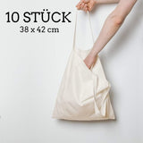 Katoenen tas 38x42 cm 10 stuks onbedrukt, lange hengsels, stoffen tas, draagtas, tas, katoenen tas, jute tas Katoenen tas 38x42 cm 10 stuks onbedrukt, lange hengsels, stoffen tas, draagtas, tas, katoenen tas, jute tas