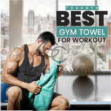 Familiehanddoeken, 10-delige set, 100% Egyptisch katoen, 4x gezicht, 4x hand, 2x badhanddoek, hoog waterabsorberende badaccessoires, machinewasbaar, blauwgroen