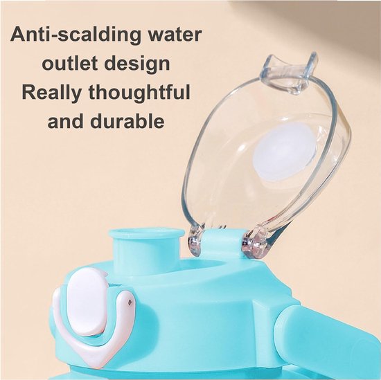 Drinkfles, sportdrinkfles, drinkfles met grote inhoud, 2 l/1000 ml, lekvrij, sportfles, sportfles voor fiets, camping, yoga, gym.