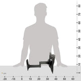 TV monitor wandmontage 19-47 inch, universele tv-behuizing S2322, telescopische vleugel, wand tv 32 inch+, tot 30 kg, max. VESA 200x200mm