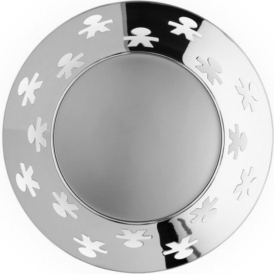 schaal rond, roestvrij staal gepolijst, 20.5 cm