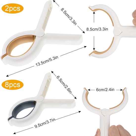 handdoekklemmen, 8 stuks = towel clips, 8 pieces