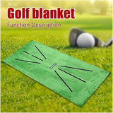 Golf Accustrike Swing Practice Mat voor Detection Batting, 30 x 60 cm, oefenmat van fluweel voor binnen en buiten, lichtgekleurde versies