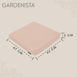 Vervangende pad voor in de tuin, rotan stoel, zitkussen, voor buiten, waterdicht, comfortabel, duurzaam en licht (steen, 2)