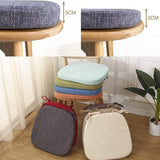 Set van 2 stoelkussens met banden, comfortabel, wasbaar, antislip zitkussen, ideaal voor thuis en tuindecoratie, keuze uit vele kleuren en maten, 40 x 38 x 3 cm, bruin