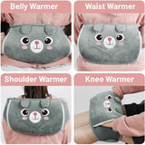 Heetwaterkruikriem, 1 liter warmwaterkruik met zachte taillehoes,