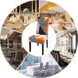 Stoelhoezen, set van 4, stretch moderne stoelhoezen voor eetkamerstoelen, stoelhoezen voor schommelstoelen, universeel, wasbaar, afneembare stoelhoes voor eetkamer, hotel, banket, keuken,