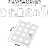 T-shirt-organizer, anti-rimpel T-shirt-organizer stapelbaar, robuuste kledingkast overhemd-organizer, anti-vocht, normale maat (10-pack)