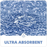 60 x 90 cm Microfiber Zachte Badmat, Antislip Badkamermat Machinewasbaar, Douche Waterabsorberend Badkleed Duurzame Vloermatten (Blauw)