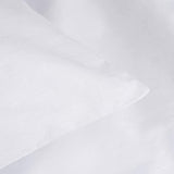 Deluxe Beddengoedset, 155 x 220 cm, 100% katoen, dekbedovertrek met kussensloop 80 x 80 cm, hoogwaardig dekbedovertrek met ritssluiting, Made in EU, wit, 155 x 220 cm