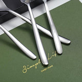 Tafelvorken 6-delig, roestvrijstalen vorken, bestekset, dessertvorken, tafelvorken, saladevorken voor thuis, keuken of restaurant, vaatwasmachinebestendig (zilver-8 inch)