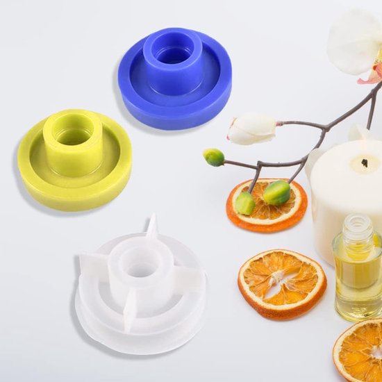 4 stuks kandelaars, siliconen vorm, staafkaarsenhouder, siliconen gietvorm, kaarsenhouder, staafkaars, epoxyhars, vorm voor doe-het-zelf tafeldecoraties, feestdecoraties