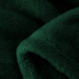 Knuffeldeken 130 x 170 cm, donkergroen, warme pluche deken, fleecedeken, woondeken, bankdeken, superzacht, behaaglijke en aangename microvezel flanellen deken