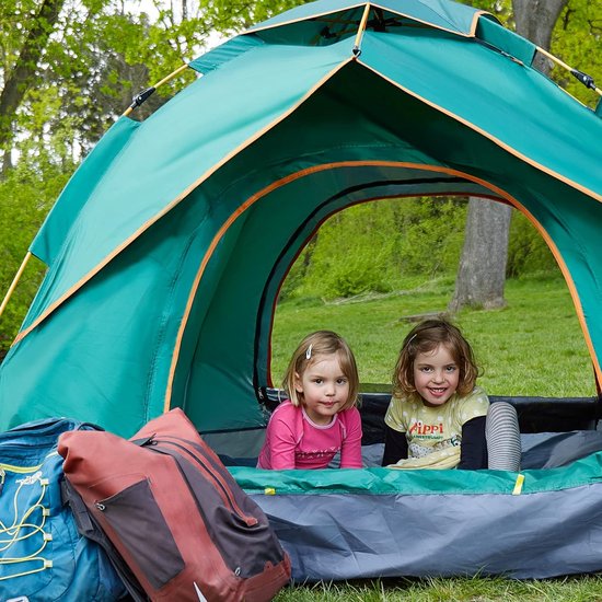 Campingtent voor 2-3 personen, pop-uptent met snelle opbouw, automatisch voor festivals, camping, tenten en dergelijke, opbouw, in 60 seconden