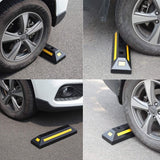 2-delige wielstopper oprijbeveiliging wielstop parkeerlimiet parkeerhulp voor parkeergarage carport parkeerplaats garage parking 55 x 15 cm