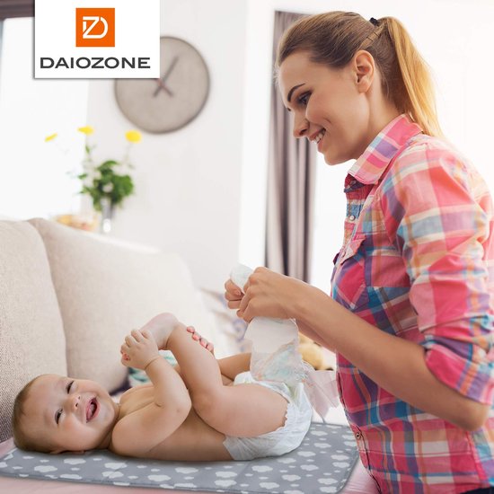 2-in-1 luiertas & aankleedkussen voor onderweg - waterdichte aankleedkussen incl. tas met vakken voor luiers, vochtige doekjes en meer