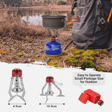 Campingserviesset voor 2 personen, aluminium pan, lichte pannenset, opvouwbare kookpan, outdoor kookset met pot, kom, pan voor camping, wandelen, trekking en wandelen