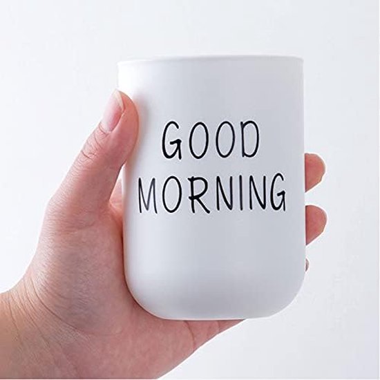 2 stuks tandenborstelbekers tandenborstelhouder voor tandenborstel en tandpasta, absoluut onbreekbaar, kunststof