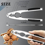 2 x notenkraker walnoten, notenkraker, hoogwaardige notenkraker, notenopener metaal, notenkraker van roestvrij staal, voor noten schaaldieren, notenkraker walnotenkraker