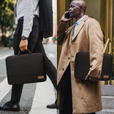 Laptophoes, tas, 17, 17,3 inch, TSA, laptoptas, beschermhoes, sleeve, waterdicht, met 4-laagse bescherming, computerdraagtas