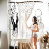 3 stuks dromenvanger maan zon ster design handgemaakt traditioneel design voor wanddecoratie huisdecoratie (zwart)