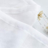 Topick Doorschijnend gordijn met oogjes, transparant gordijn, 2 stuks, wit, 145 cm