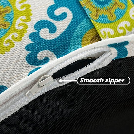 Opblaasbare kruk voor buiten, 50 x 23 cm, van polyester en pvc, voor strand, tuin, zwembad, woonkamer, groen