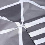 Stripe Beddengoed, 155 x 220 cm, grijs, ademend, renforcé beddengoedset met 1 dekbedovertrek van 155 x 220 cm en 1 kussensloop van 80 x 80 cm, beddengoed, grijs