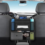 Auto-organizer tussen voorstoelen, auto-netvak voor auto, huisdier, kinderbarrière, auto, achterbank, organizer voor snacks, portefeuilles, dranken, telefoon