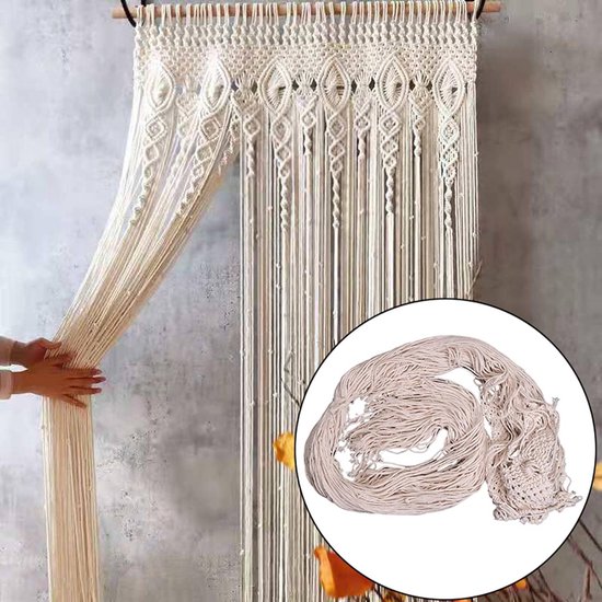 Macramé wandkleed geweven wandtapijt, macramé, deur, gordijn, ruimteverdeler, macramé, gordijn, bruiloft, boho, wanddecoratie