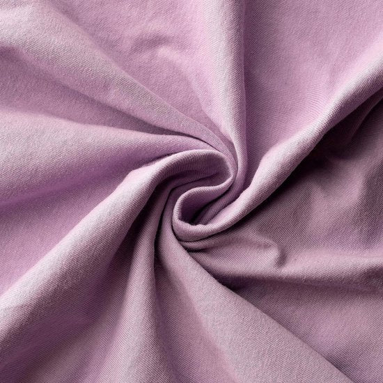 Hoeslaken, 120x200cm, 100% gekamd katoen, 165g/m², bedlaken 120x200 tot 25 cm matrashoogte, jersey, premium kwaliteit, mooie kleuren, paars, 120 x 200 + 30
