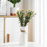 Witte keramische vaas voor pampasgras, ideaal voor het bewaren van gedroogde bloemen en verse bloemen, bloemenvaasdecoratie woonkamer, slaapkamer