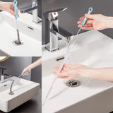 Drain Unblocker Buisreinigingsspiraal 3 Stks 155mm Gereedschap Lente Pijp Baggerwerk Tool Sink Unblocker Tool Plug Unblocker Afvoer Haar Klomp Remover Afvoer Schoonmaakborstel voor Aanrecht Badkamer Douche