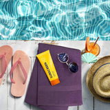 2-delige badhanddoeken, groot, van katoen, met hanger, saunahanddoeken, grote badhanddoeken, handdoeken 90 x 180 cm (pruim)