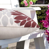 Kussensloop 40 x 40 cm, lente, modern, outdoor, bankkussen, kussenhoes, kussenhoezen, waterdicht, linnen, zomer, rood, dahlia, bloem, voor woonkamer, slaapkamer, bank, tuin, terras, decoratie, set van