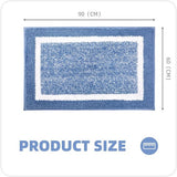 60 x 90 cm Microfiber Zachte Badmat, Antislip Badkamermat Machinewasbaar, Douche Waterabsorberend Badkleed Duurzame Vloermatten (Blauw)