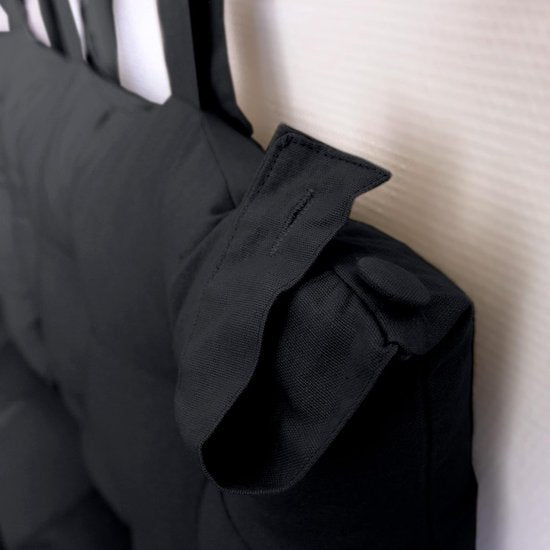 Hoofdbord stof 70 x 9 x 45 cm, donkergrijs, 9 x 45 cm