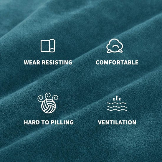 Thick fluwelen bankovertrekken, 3-zits - super stretch, antislip, voor honden- en kattenharen, huisdiervriendelijk- 1-delige elastische meubelbescherming, pluche bankovertrekken, 3-zits - Zwartgroen