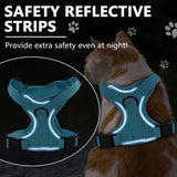 Kattenharnas met riem, 150 cm ontsnappingsbestendige kattenriem met harnas voor katten, verstelbare zachte kattenvestcontrole Ademende kattenriem met reflecterende strips (S, blauw)