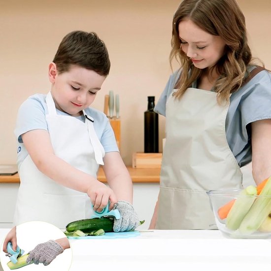 Dunschiller voor kinderen voor groenten en fruit, aardappelschiller, roestvrij lemmet van roestvrij staal, aspergeschiller, dunschiller, antislip handvat (blauw)