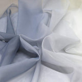 Gordijnen met kleurverloop, transparante voile, 2 stuks