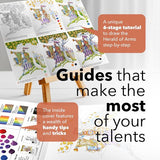 Acrylpapierblok 11 x 14 inch | 2-pack | 20 vellen per blok | Optimale dikte (350 g/m2) fijnkorrelig, linnenstructuur, eersteklas kwaliteit (11x14, verpakking van 2)