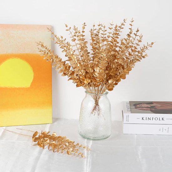 45 stuks kunstmatige eucalyptus takken, bladeren, eucalyptusbladeren, decoratie, eucalyptus, kunstplanten voor bloemstukken, huis, bruiloft,