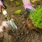 Gekartelde tuinplantschep, multifunctionele schop met essenhout en roestvrijstalen graafschep Transplanter