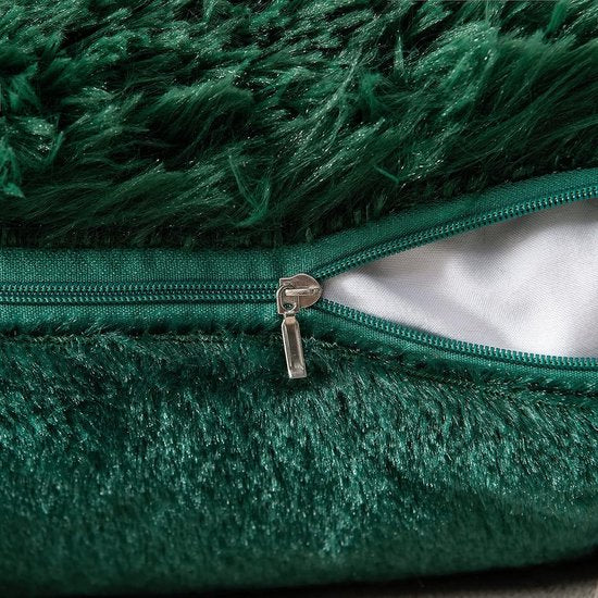 set van 2 zachte, kunstbont kussenslopen, set kussenslopen voor de sofa, slaapkamer of auto, 45 x 45 cm set van 2 zachte, kunstbont kussenslopen, geschikt voor de sofa, slaapkamer of auto, 45 x 45 cm